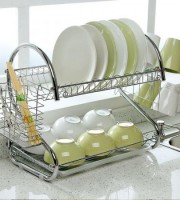 2 Layer stainless steel kitchen rack-0006