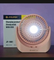 Mini Table Fan With LED Light