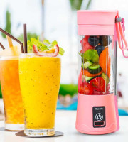 USB Rechargeable Portable Juicer (Pink Colour)