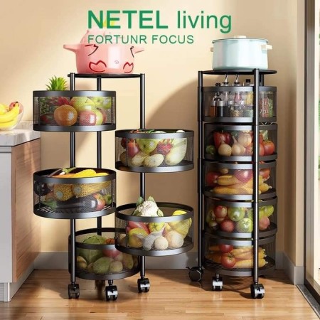 5 Layer Baskets Fruit Vegetable Storage Rack