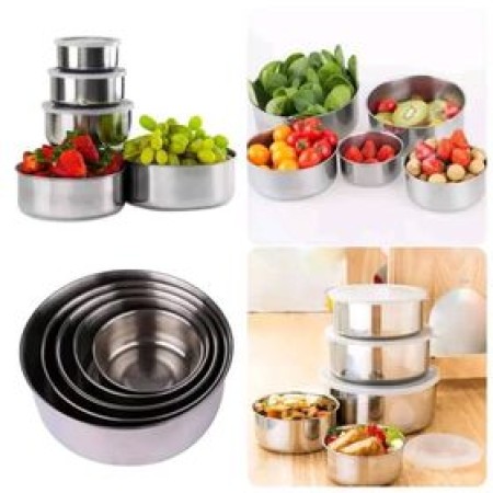 Stainless Steel Bowl Sets – 5 Pcs