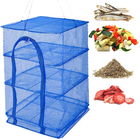 Foldable 4 layer Food Drying Net.
