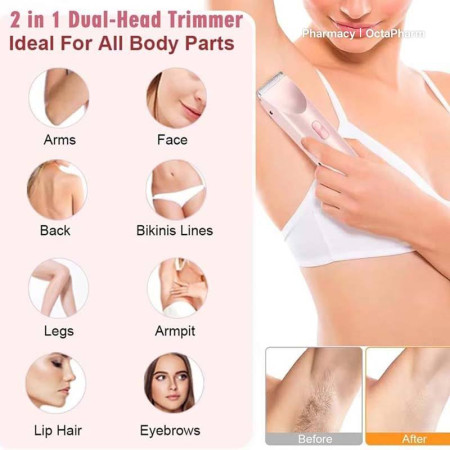 2 in 1 Dual-Head Electric Shaver