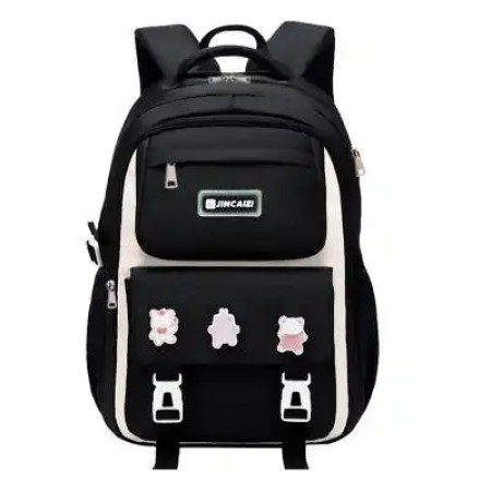Waterproof School Book Bag (black)(S1)